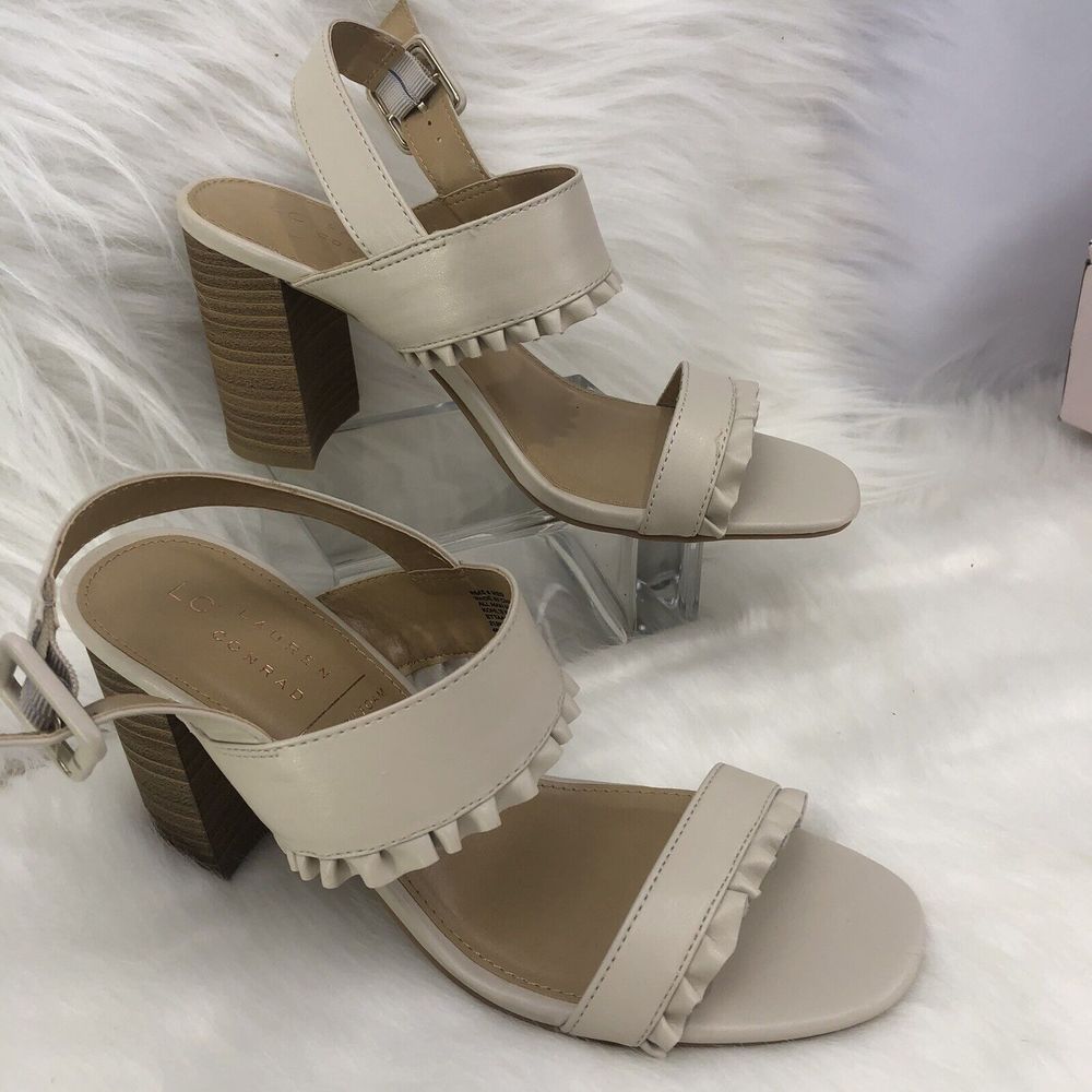 New- Lauren Conrad Sandals Heels Size 8 M - Picture 8 of 16
